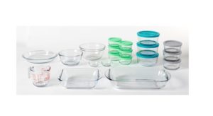 Clear Glass Bakeware, Storage and Prep Set with Lids, 32 Piece Set