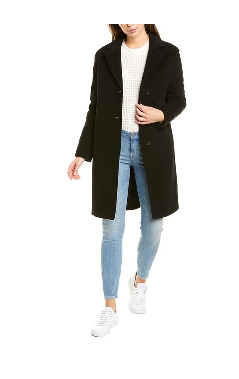 Image of Wool & Cashmere-Blend Coat