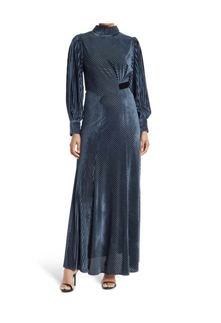 Image of Long Sleeve Velvet Dress
