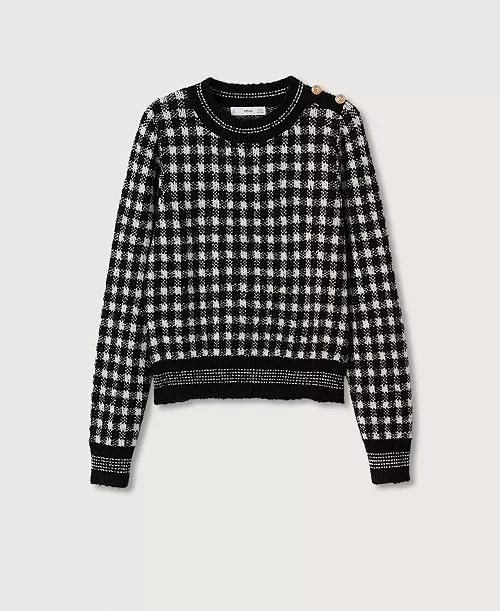 Image of Women's Checks Knitted Sweater