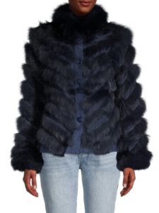 Reversible Silk & Fox Fur Jacket
