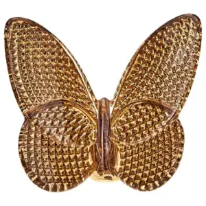 Image of sale on BACCARAT 20K Gold Butterfly Sculpture