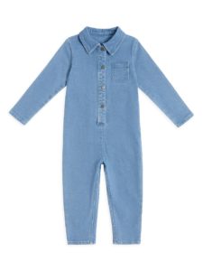 Baby Girl's Miles Playwear Garage Band Chambray Coveralls