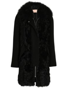 Wool-Cashmere Shearling Coat