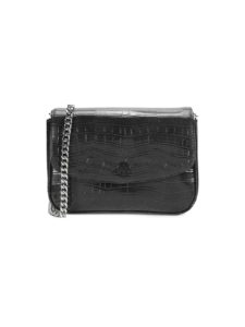 Devin Croc-Embossed Crossbody Bag