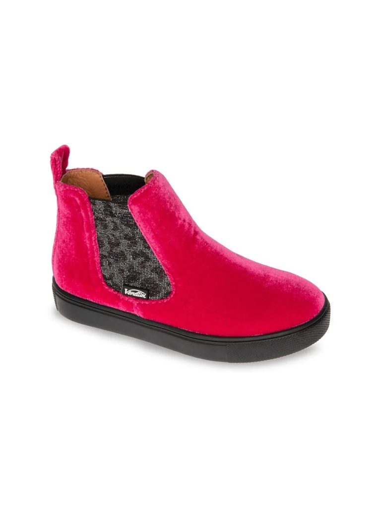 Image of Little Girl's & Girl's Velvet Slip-On Sneakers