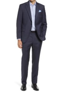 Flynn Classic Fit Plaid Wool Suitp