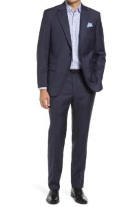 Flynn Classic Fit Plaid Wool Suit