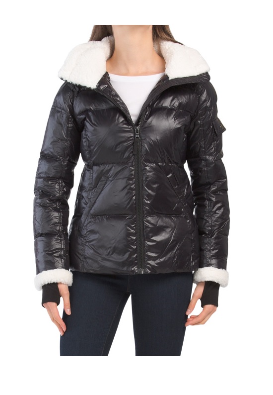 S13 down fill sherpa trim coat Clearance