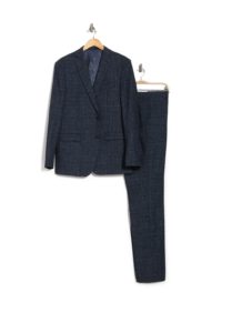 Wool Notch Collar Two Button Suit