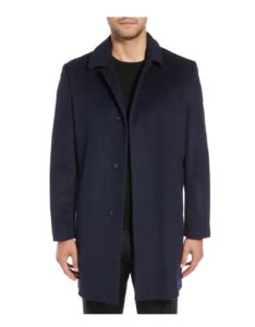 Turner Plaid Wool Blend Topcoat