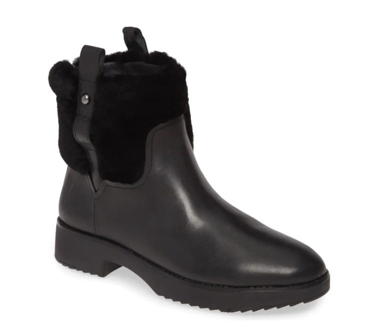 Image of Mimie Genuine Shearling Trim Bootie
