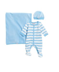 Footie, Cap & Blanket Set