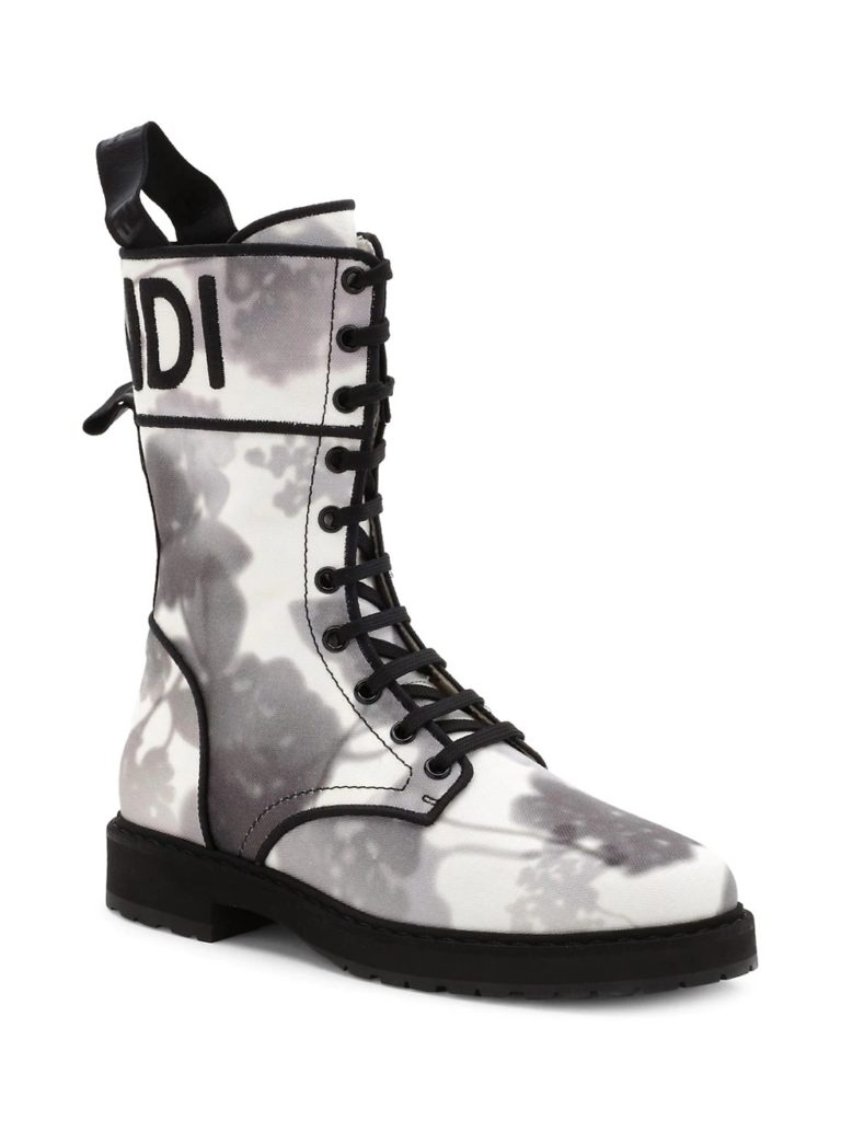 Image of Floral Combat Boots