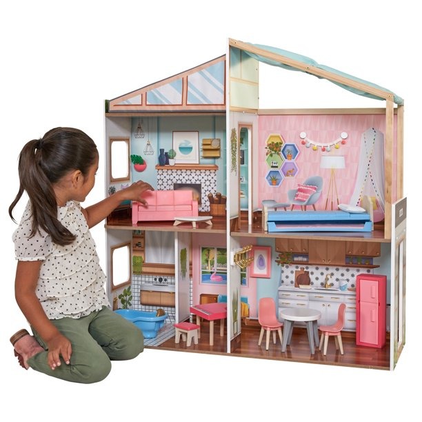 Image of Wooden Dollhouse
