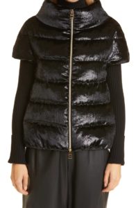 Cap Sleeve Quilted Down Jacket