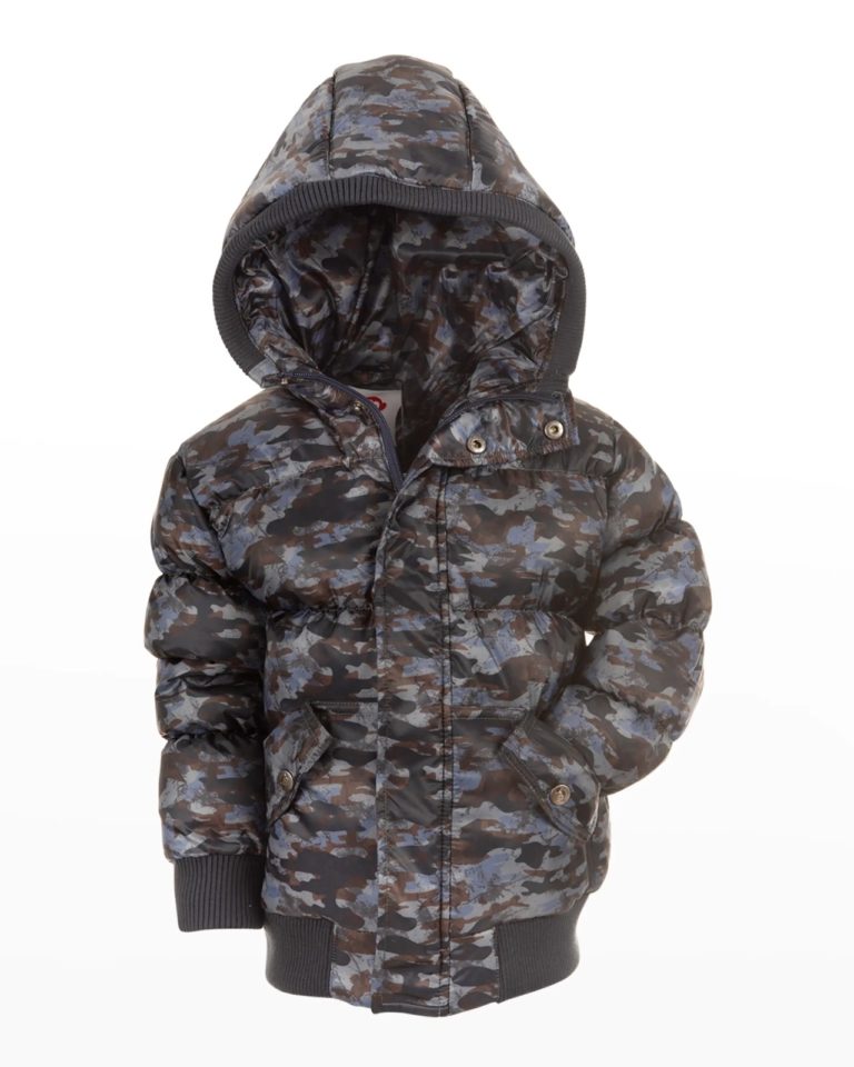 Image of Boy's Camo-Print Puffer Jacket, Size 2-10
