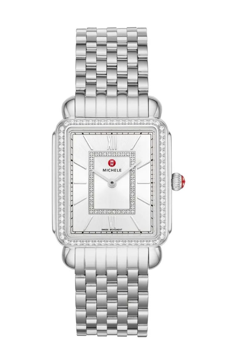 Image of Women's Deco II Diamond Embellished Stainless Steel Bracelet Watch, 29 mm - 0.52 ctw