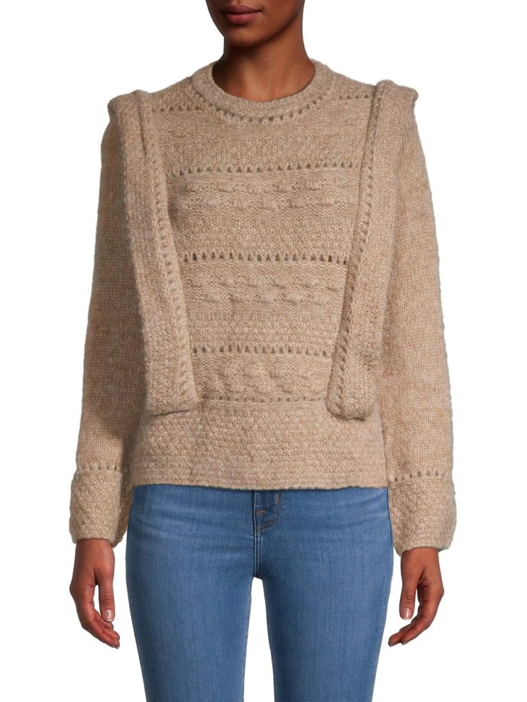 Image of Pointelle-Knit Sweater