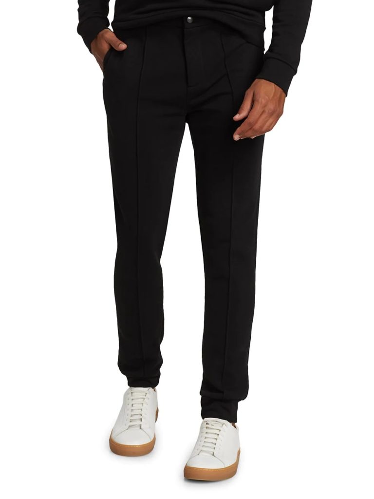 Image of Slim-Fit Solid Pintuck Joggers
