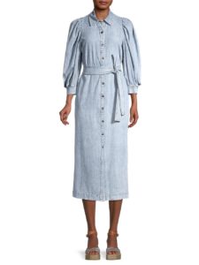 Mia Denim Midi Shirtdress