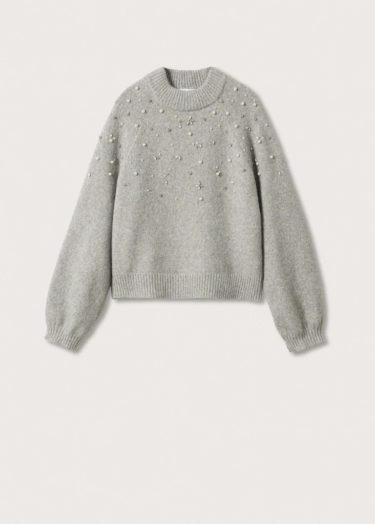 Image of Pearls rhinestone sweater