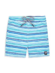 Little Boy's & Boy's Striped Swim Trunks