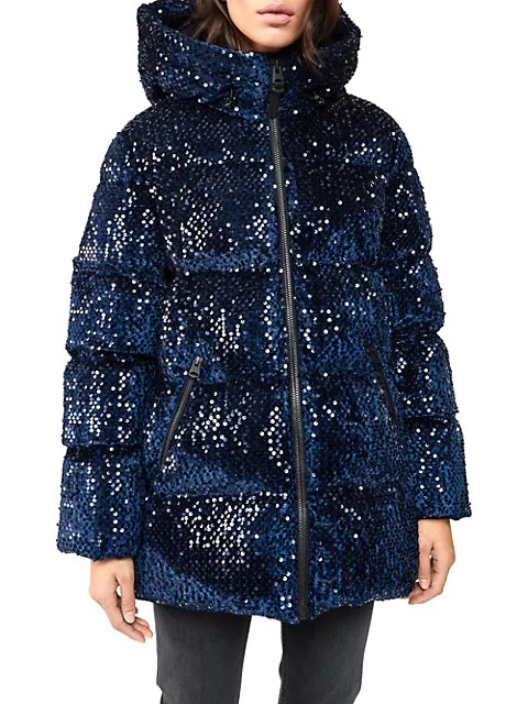 Image of Emerie Hooded Down Puff Jacket Size XS