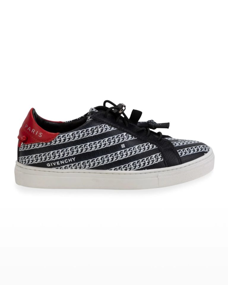 Image of Boy's Chain-Print Low-Top Sneakers, Toddlers/Kids