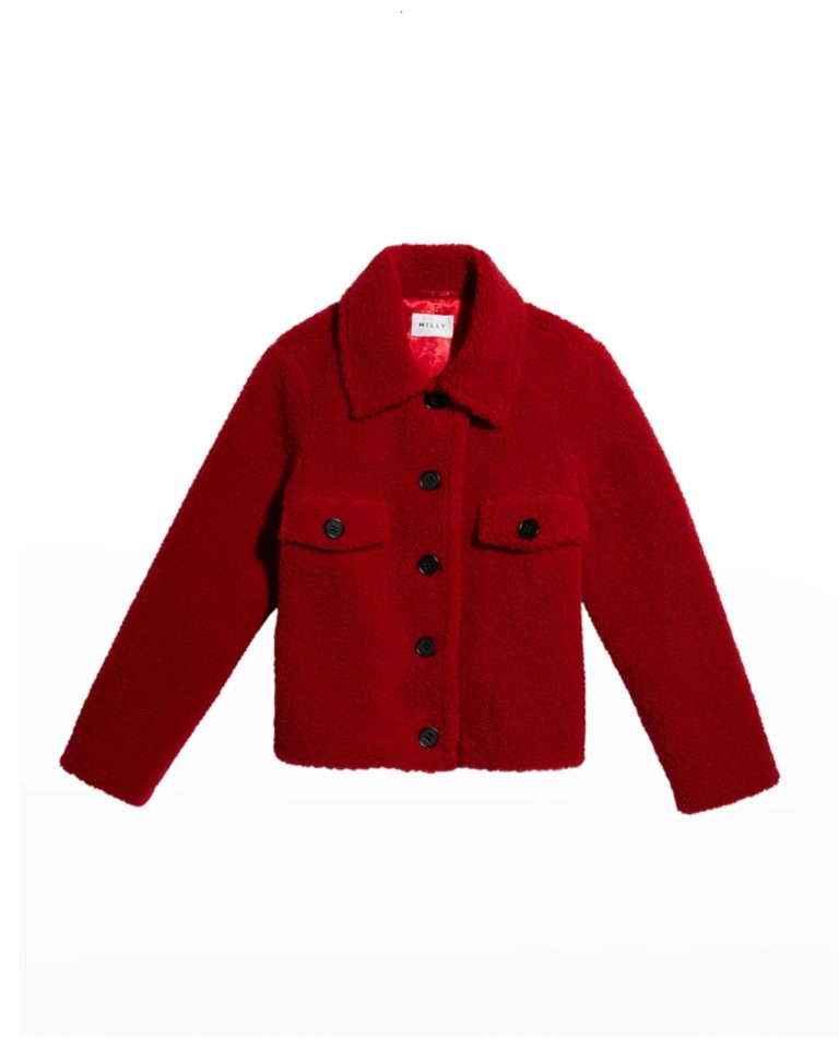Image of Girl's Solid Utility Coat, Size 7-14