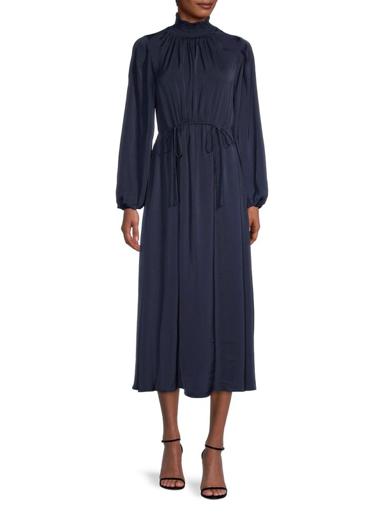 Image of Roseanne Elasticized Midi-Dress
