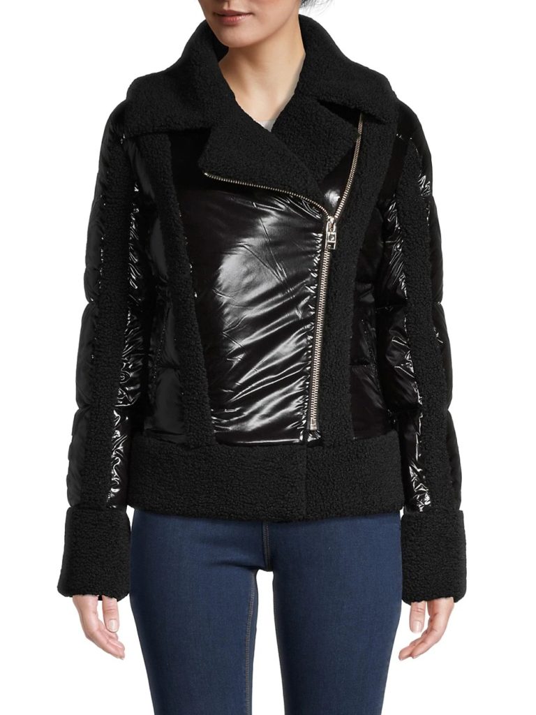 Image of Sybelles Faux Shearling Down Jacket
