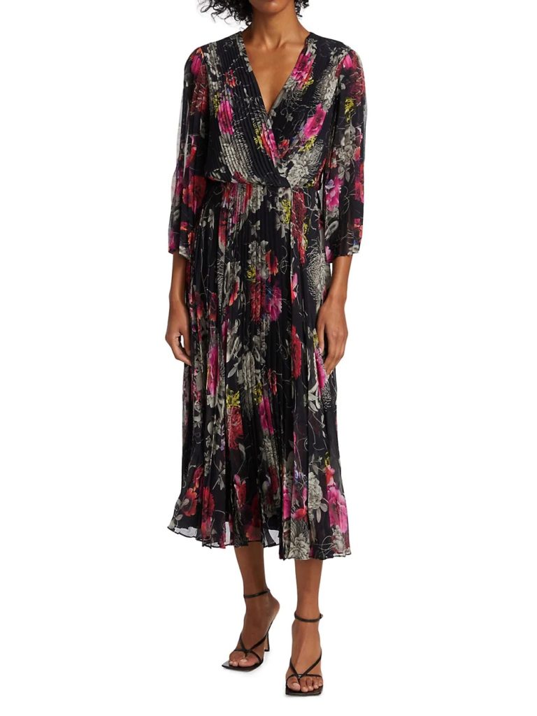 Image of Mixed Floral Midi-Dress +$50 Gift Card