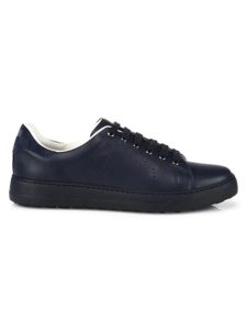 Pierre Perforated Gancini Leather Sneakers