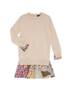 Little Girl's & Girl's Sweet Harmony Layered Sweater Dressp