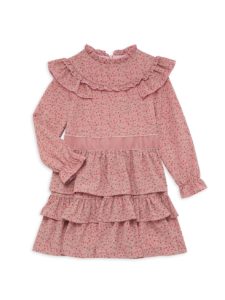 Little Girl's Ruffle Floral-Print Dressp