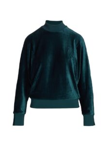Corduroy Mock Neck Sweatshirt