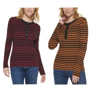 Striped Ribbed Knit Sweaterp