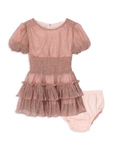 Baby Girl's 2-Piece Dress & Bloomers Setp