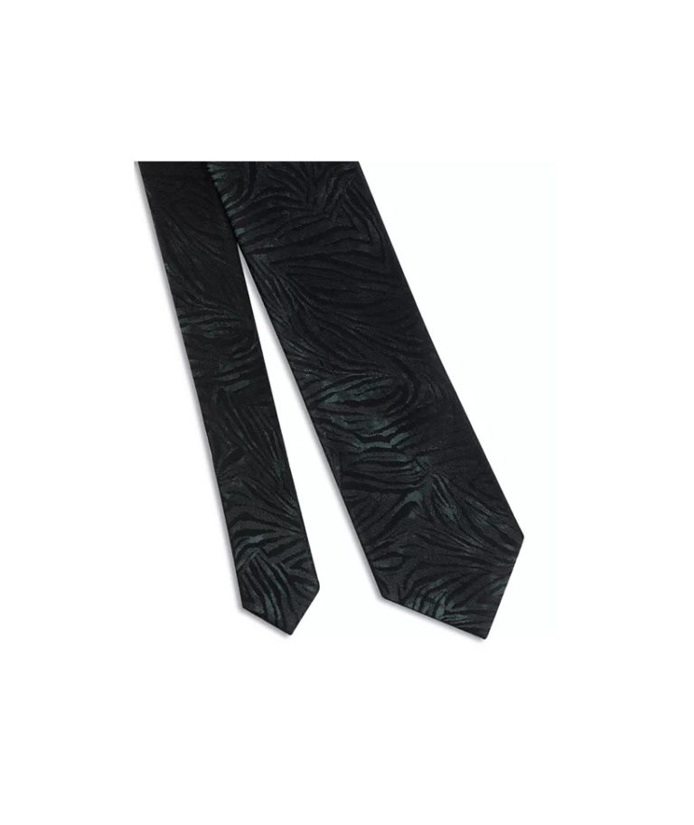 Image of Weiler Silk Tiger Stripe Skinny Tie