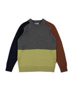 Boy's Buzz Colorblock Sweater, Size 5-10p