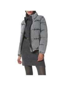 Bleached Denim Super Puffer Jacket