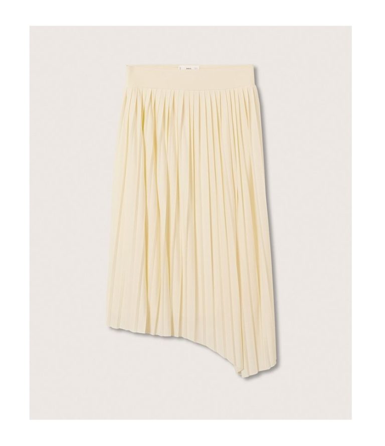 Image of Women's Pleated Asymmetric Skirt