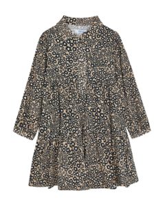 Girl's leopard print dress  Size 4-7p