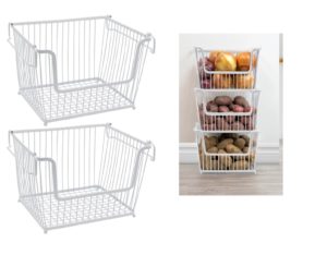 Metal Organizer Basket - Set of 2