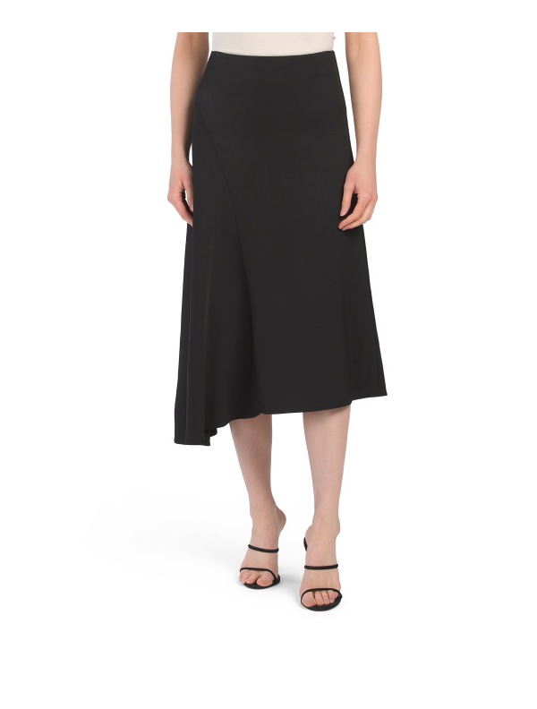 Image of Asymmetric Seamed Skirt