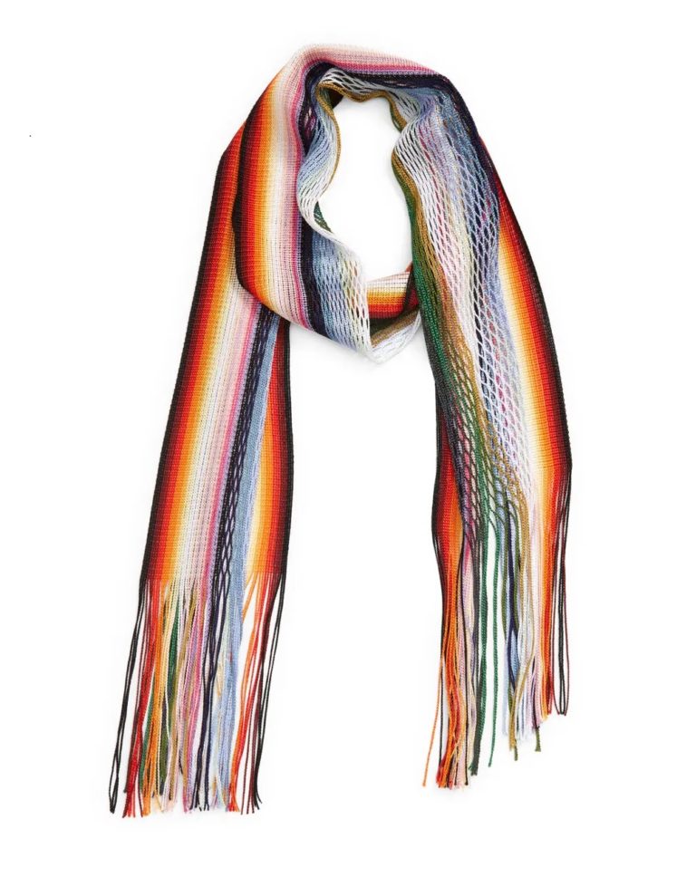 Image of Stripe Knit Scarf