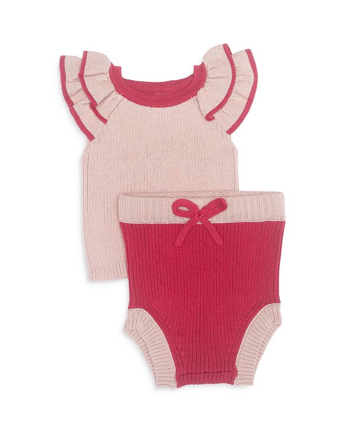 Image of Girls' Andrea Ribbed Top & Bloomers Set - Baby