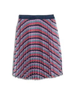 Girls' Striped Pleated Skirt - Little Kidp