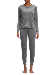 2-Piece Velour Sweatshirt & Joggers Set